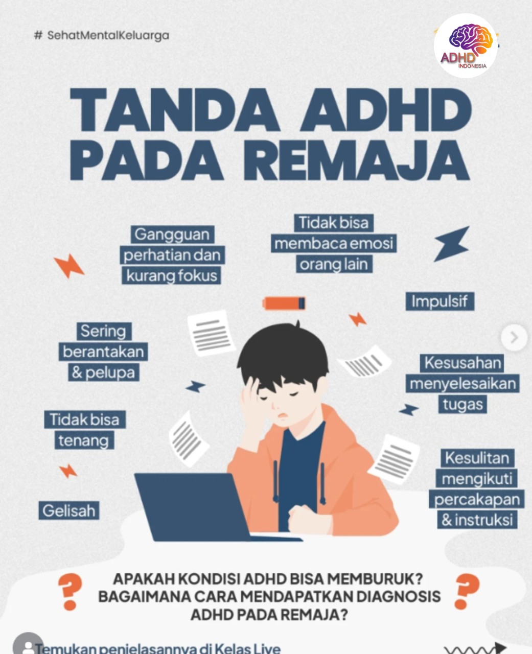 Screening ADHD Non-Diagnostik: Edukasi Awal bagi Orang Tua di Kota Makassar